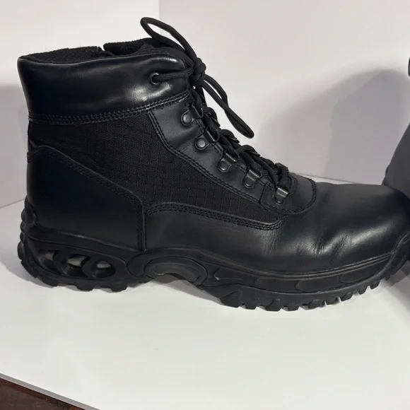 Black Men's Tactical Lace-Up Boots - Picture 2 of 9